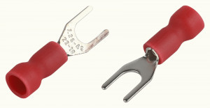 ЭРА Наконечник вилочный изолир. НВИ 0,2-1,5 мм2 d4мм красный (уп.10 шт, цена за уп. ) 63293