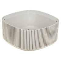 Кашпо СТРИП 200х200 1,6л со вставкой Крем М3250 х8