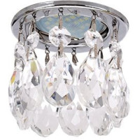 Ecola CR1006 MR16 GU5.3 св-к Круг Стекло каплевидные хруст. Прозр./Хром 84x100 FC16RVECB (10!)