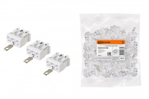 TDM клемма пружинная соединит. КСПз3-L+N+PE, 16А (уп.50 шт,цена/шт) +ЗАЗЕМЛ.КОНТАКТ(50!) SQ0510-0108