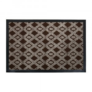 Коврик придверн. влаговпит. HALL 40*60см, коричн.рисунок, подложка ПВХ 22397 Vortex