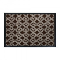 Коврик придверн. влаговпит. HALL 40*60см, коричн.рисунок, подложка ПВХ 22397 Vortex