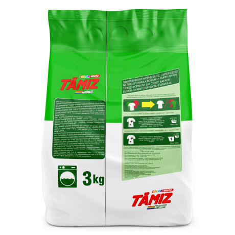 Стиральный порошок TAMIZ автомат универсал п/э, 3 кг