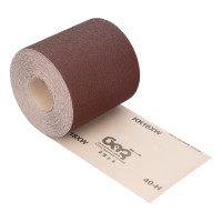 Шкурка на тканевой основе, KK18X W, зернистость 40Н(Р 40) бобина 200мм х 20 м, водостойкая, &quot;БАЗ&quot;