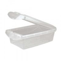 Ящик с откидной крышкой 360x240x130 мм, 7л прозрачный 431264501 Бытпласт