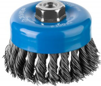 ЗУБР &quot;ПРОФЕССИОНАЛ&quot;. Щетка чашечная для УШМ, плетеные пучки стальной проволоки 0,8мм, 100ммхМ14