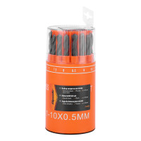 Набор сверл по металлу, 1-10 мм, (через 0.5 мм) HSS 19 шт, в стакане, цилиндрический хвостовик Sparta