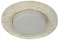 ЭРА DK80 WH/GD св-к встр. 13W GX53 220V d125(85)x35 белый/золото