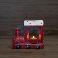 &quot;Керамический подсвечник «Паровоз» 17.1х7.1х14.7 см