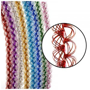 Мишура №20 "Спираль малая" 2м*35мм цвет в ассортименте Волшебная страна