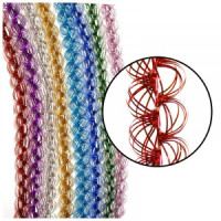 Мишура №20 &quot;Спираль малая&quot; 2м*35мм цвет в ассортименте Волшебная страна