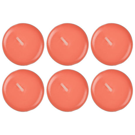 LADECOR Набор свечей чайных ароматических, 6шт, парафин, аромат апельсин-бергамот