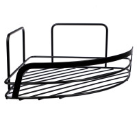 VETTA Полка настенная, угловая, металл, 30x22x6 см, черный