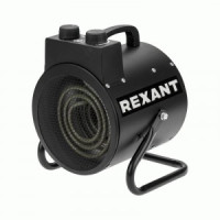 REXANT Тепловая пушка электрическая, 3кВт 165м3/ч круглая, ТЭН, металл, черный 60-0039