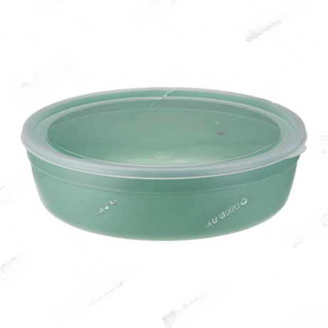 Миска круглая 2.8 л с крышкой фисташков. М1303 х12