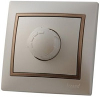 Lezard Мира диммер СУ 1 кл. 16А (800Вт) перламутр с коричн. вставкой (корпус PC) 701-3031-115