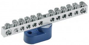 IEK шина N "Ноль" (нул.) на одном угловом изол. Ni ШНИ-6х9-14-У1-С YNN10-14-C1-K07-N