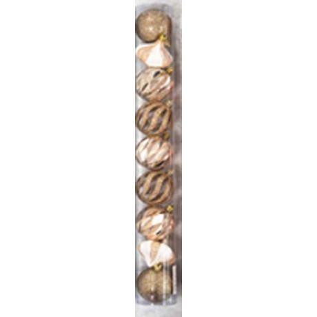 Набор елочных украшений 6ADZCKE9-J5-6 6 см 9 шт Шары БРОНЗА