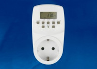 Uniel таймер розетка суточный электронный UST-E20 1мин/7дн., 1600W аккум. на 10ч