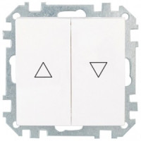 Bylectrica СТИЛЬ мех. 2-кл выключателя с эл. блокиров. для упр-ия сист. роллет и жалюзи белый, (С510