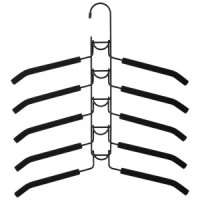 Вешалка-плечики 39см, &quot;5 в 1&quot;, металл, ЭВА пена 106895 Рыжий кот