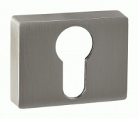 Накладка на цилиндр квадрат. PUERTO никель супер матовый INET AL 01 MSN