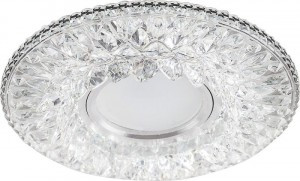 Feron св-к встр. со св/д подсв. 15LED*2835 SMD 4000K, MR16 50W G5.3, прозрачный, CD942 32655