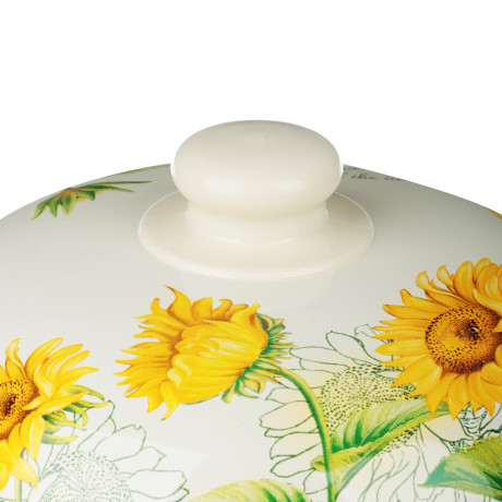 VETTA Подсолнухи Кастрюля эмалированная, 22см, 3,6л, индукция