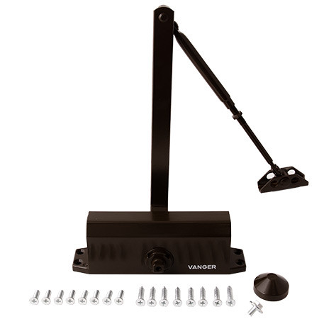 Доводчик дверной VANGER DC-120-BR коричневый (дверь до120кг, t= -40°C)   \10