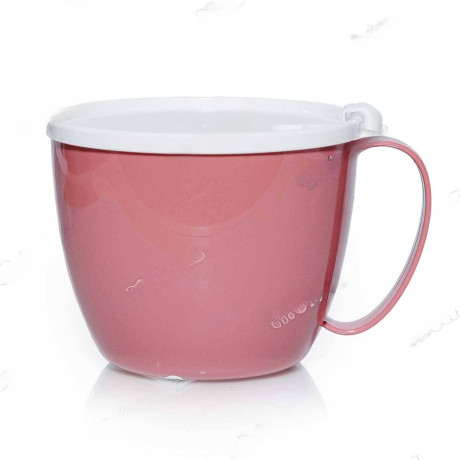 Кружка для супа 0,7 л с крышкой ягода М1214