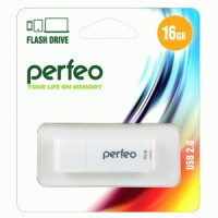 Флэш-диск USB 16GB Perfeo C04 White