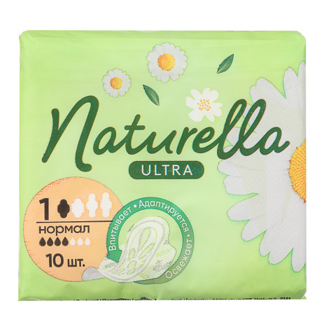 Прокладки гигиенические NATURELLA Ultra ароматизированные Camomile Normal Single, п/э, 10шт