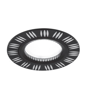 Gauss AL018 св-к встр. MR16 Круг 3 штриха 80(60)x25 Золото/Черный