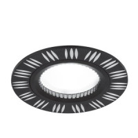 Gauss AL018 св-к встр. MR16 Круг 3 штриха 80(60)x25 Золото/Черный