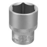 Головка торцевая, 22 мм, шестигранная, CrV, под квадрат 1/2 Stels