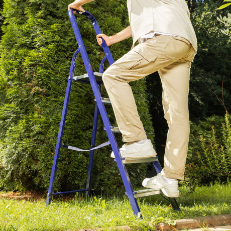 Стремянка, 5 ступеней, стальная, Сибртех