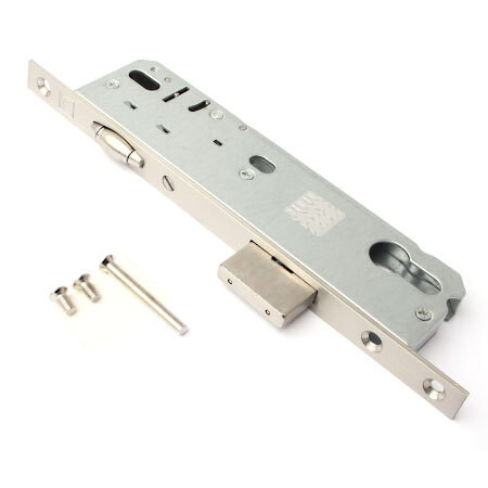 Замок врез 7000-35-R-NI Apecs с ролик. защелкой (бэксет 35мм, Б/цил.)  \30