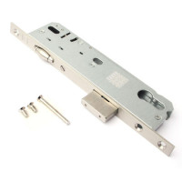 Замок врез 7000-35-R-NI Apecs с ролик. защелкой (бэксет 35мм, Б/цил.)  \30