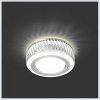 Gauss BL086 св-к встр. 3W MR16 Круг с подсветкой 3000K 2K GU5.3 Белый/Белый