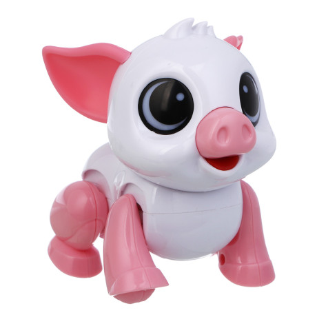 ИГРОЛЕНД Игрушка "Интерактивный питомец" поросёнок, ABS, звук, свет, движ., 2хAAA, 12,5х10,5х13,5 см