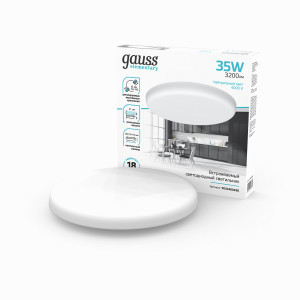 Gauss Elementary Adjustable FL св-к встр. круг 36W 3200lm 4000K 4K d223mm мон лапки55-190 9034460236