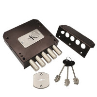 Замок накл ЗНСП без тяг (3ключа, 4ригеля)  Меттэм  \5