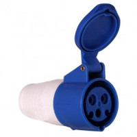 EKF силовая розетка CEE 223 переносная 2Р+РЕ 32А 220В IP44 ps-223-32-220