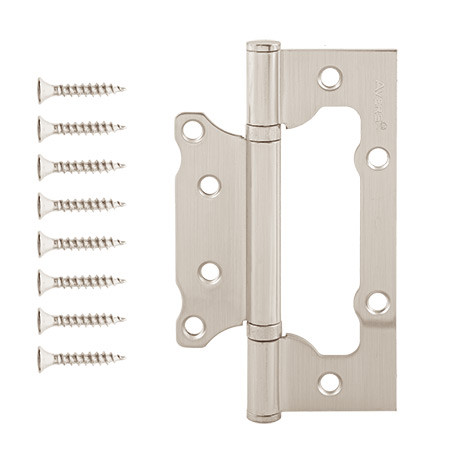 Петля AVERS 125х75-B2-NIS БЕЗ врезки 2подшипника (мат.хром)  \2 (12/96)
