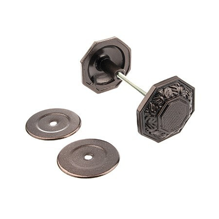 Ручка-кнопка 08-Ш металл. медный антик (8-миграник)  \40