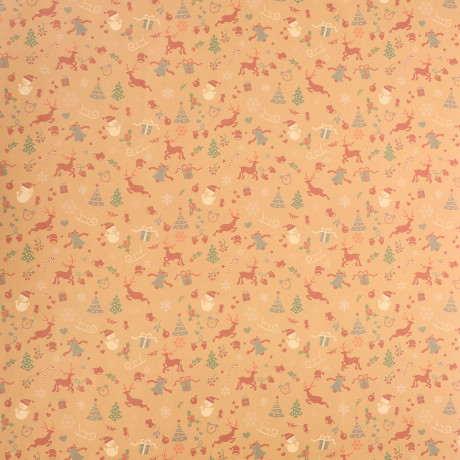 Бумага тм СНОУ БУМ подарочная, 70x100 см, 70 г односторонняя, 4 диз., арт.2