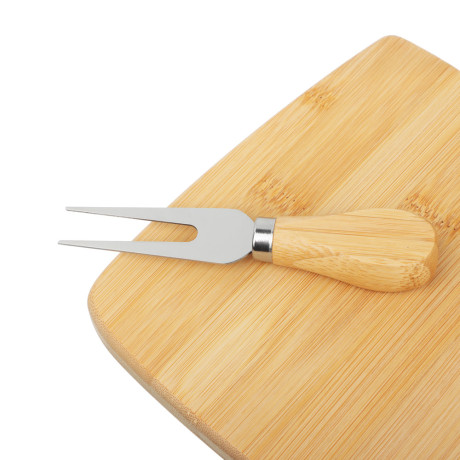 SATOSHI Доска сервировочная для сыра с приборами, бамбук, 28х20х3.8см