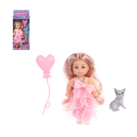 ИГРОЛЕНД Кукла 11,5 см с шариком, 8х4,5х17,4 см, ABS, PVC, микс видов