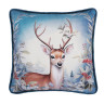 PROVANCE Нордик Чехол для подушки велюр, 40х40см, 100% полиэстер, олень