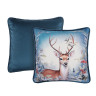 PROVANCE Нордик Чехол для подушки велюр, 40х40см, 100% полиэстер, олень